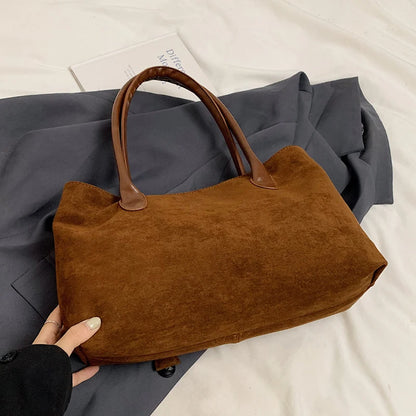 Fashionable Retro Shoulder Bag Large Capacity Casual Handbag