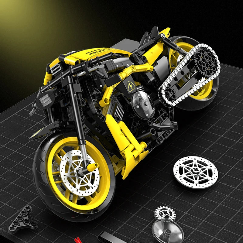 Racing Motorcycle Building Blocks Set – 545/554 Pcs DIY Motorbike Model