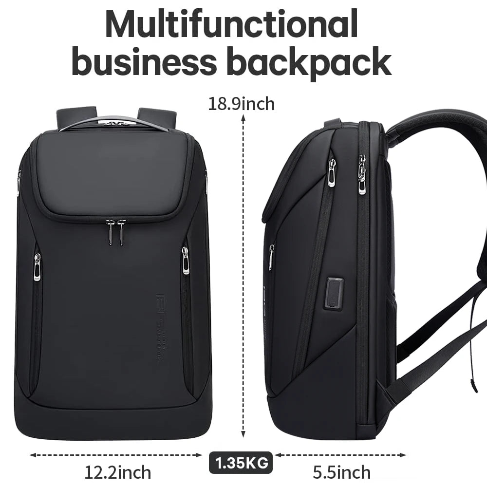 Bange Men's Waterproof Laptop Backpack 15.6" – Large Capacity Business Bag
