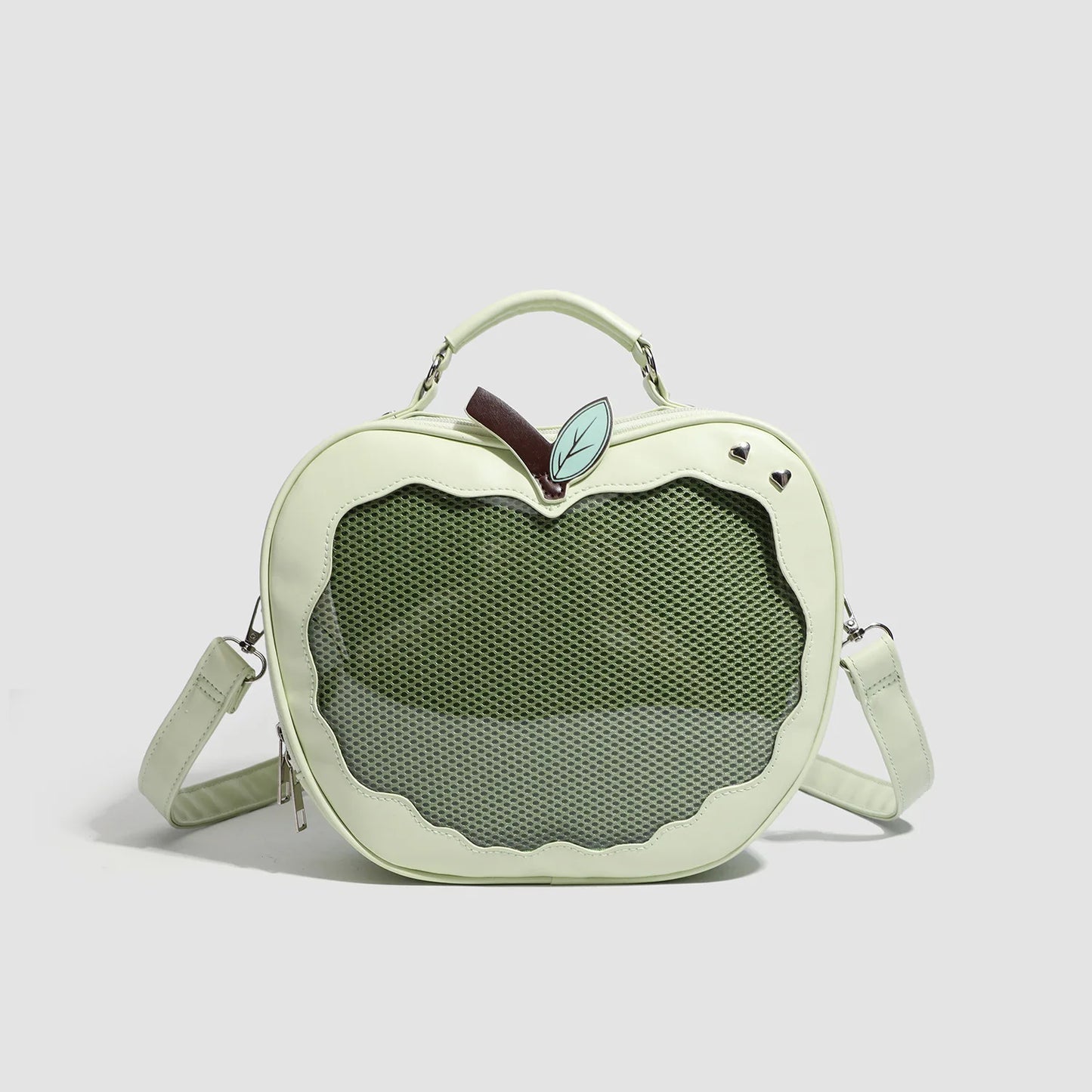 Apple Shape Ita Bag – Cute Y2K Crossbody Handbag for Girls