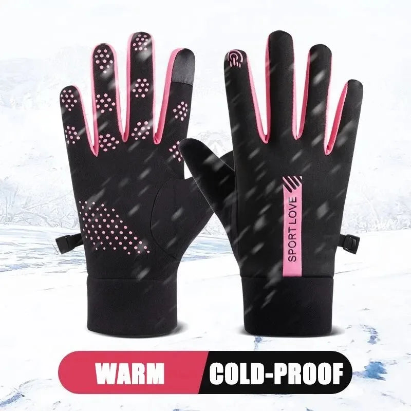 Waterproof Winter Sports Gloves – Anti-Slip Touchscreen Cycling