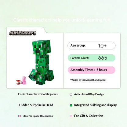 LEGO 21276 Minecraft Creeper Large Posable Building Figure Set