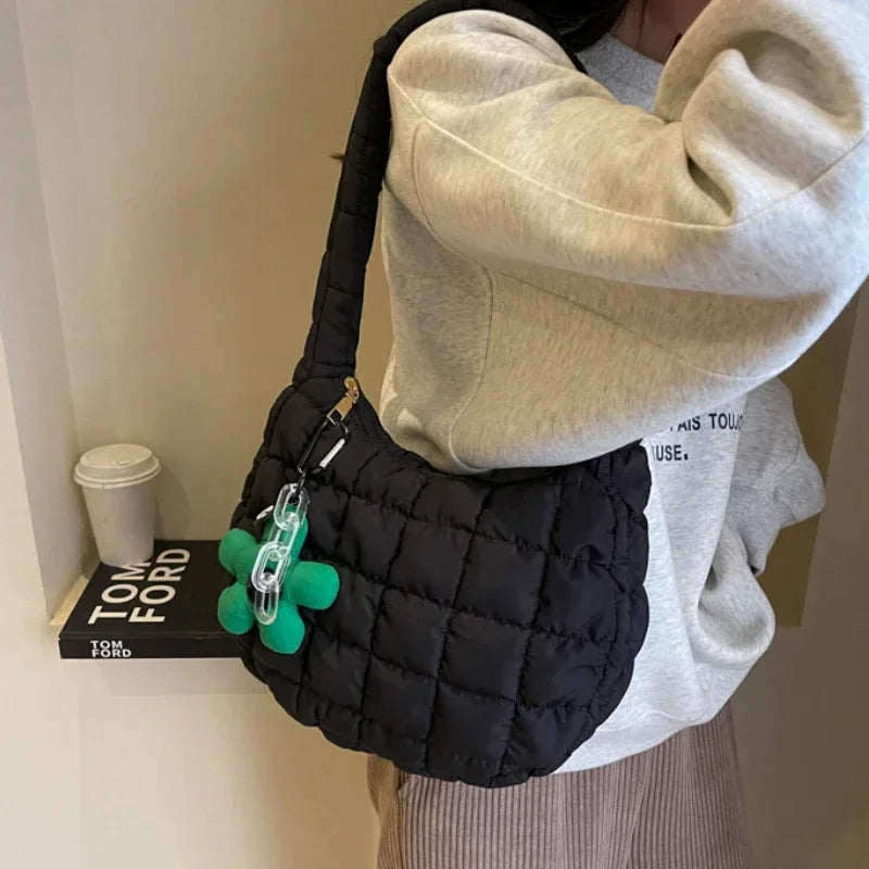 Puffy Cloud Shoulder Bag for Women – Korean Cute Style