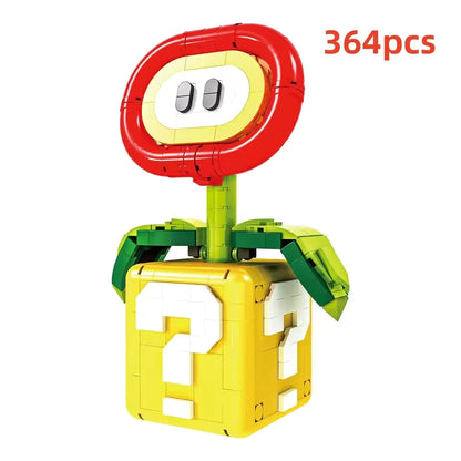 Fire Flower Building Blocks – MOC Potted Plant Desktop Decor Model