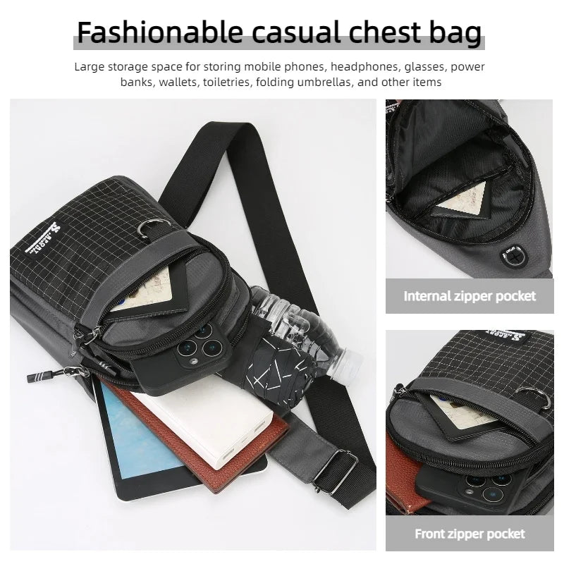 Men's Multifunctional Sling Bag – Sports Chest Pack