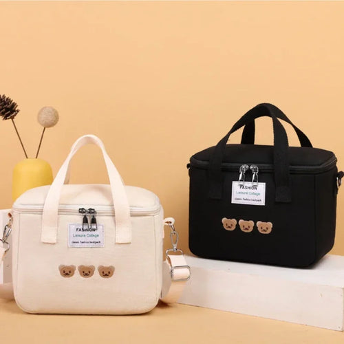 Cute Bear Insulated Lunch Bag – Kids & Family Cooler Tote