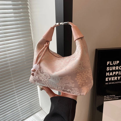 Chinese Embroidery Handbag – Versatile Shoulder & Tote Bag