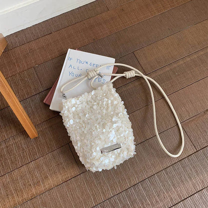 Sequin Crossbody Bag – Mini Glitter Evening Purse for Women