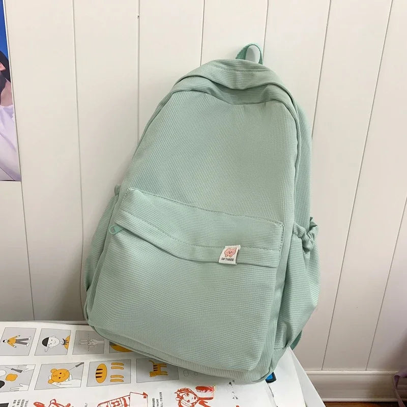 Waterproof Nylon Women's Backpack – Lightweight School & Travel Bag