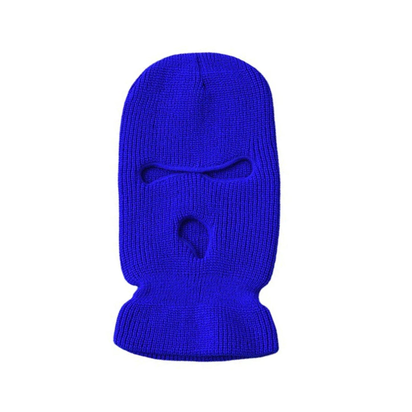 Winter Motorcycle Windproof Full Face Knit Hats Ski Mask Men Warm Wool Balaclava Embroidery Knitted