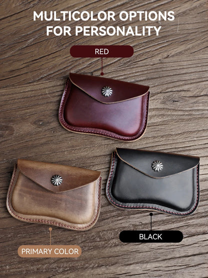 Horween Chromexcel Leather Coin Purse & Card Holder Wallet