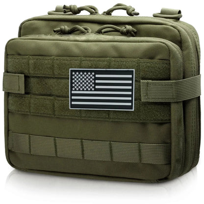 Tactical Admin Pouch MOLLE EDC EMT Utility Pouch Double Layer