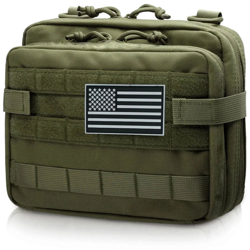 Tactical Admin Pouch MOLLE EDC EMT Utility Pouch Double Layer