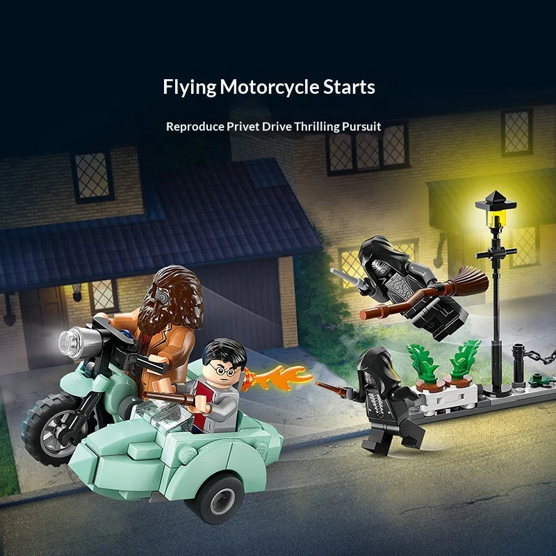 LEGO Harry Potter 76459 Hagrid's Privet Drive Escape Building Set
