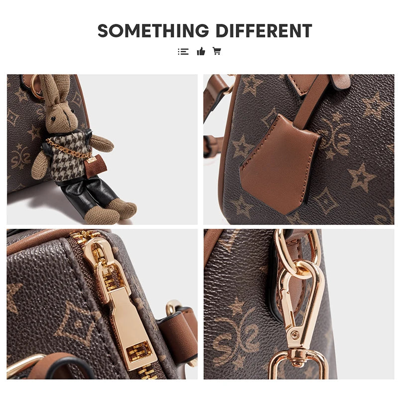 Foxer Vintage Women S Shoulder Handbag Large Pillow Bag Female Crossbody Daily Commute Use