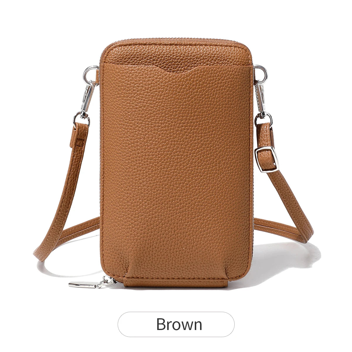 Women's Crossbody Phone Bag & Wallet – PU Leather Shoulder Purse