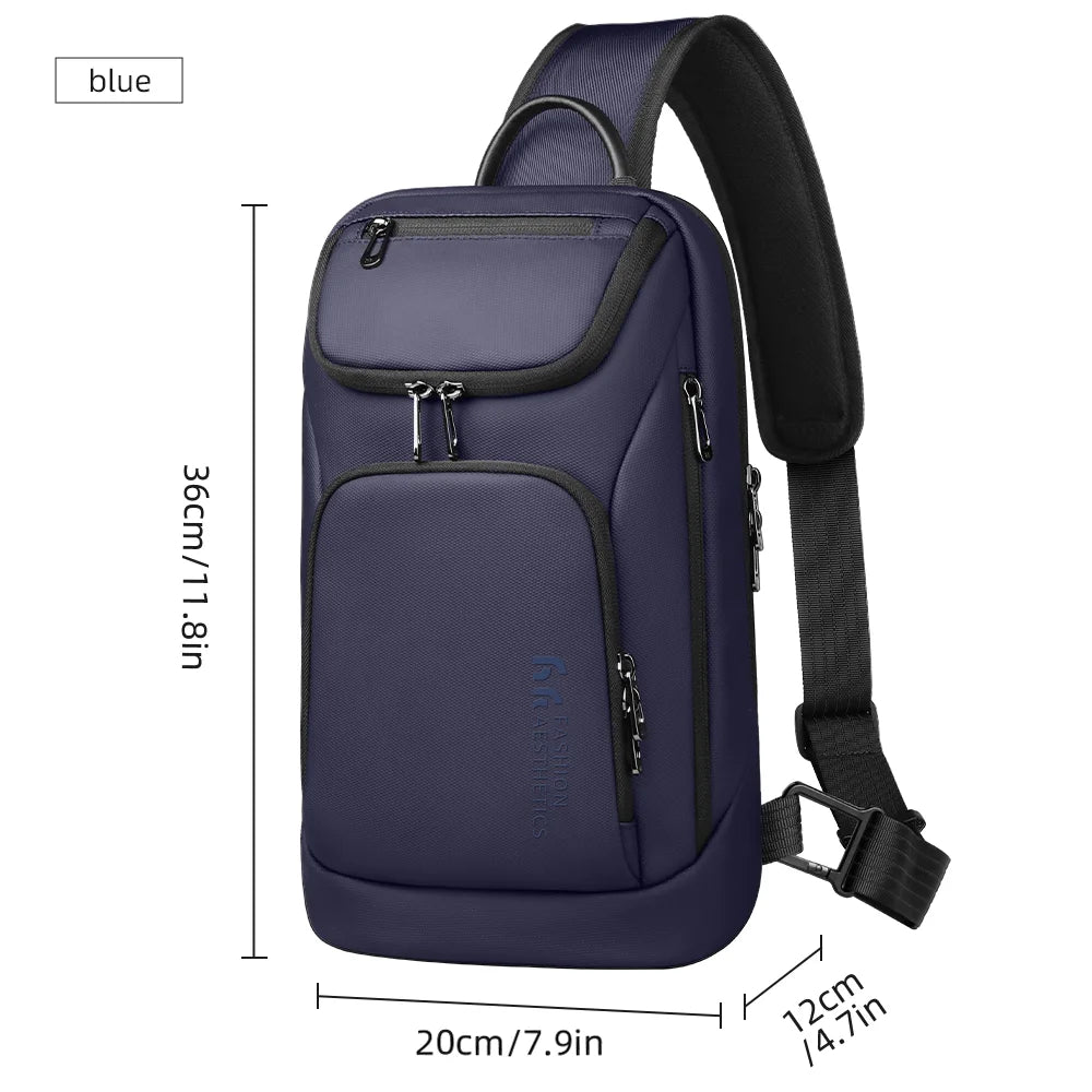 Men's Waterproof Crossbody Sling Bag – Fits 11" iPad