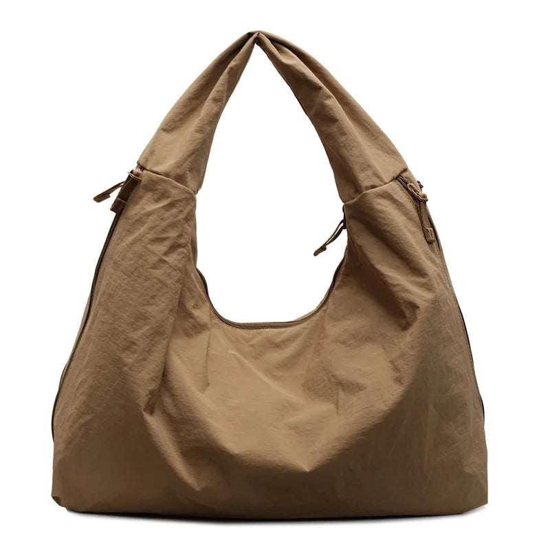 Large Nylon Tote Bag for Women – Casual Shoulder Hobo Bag