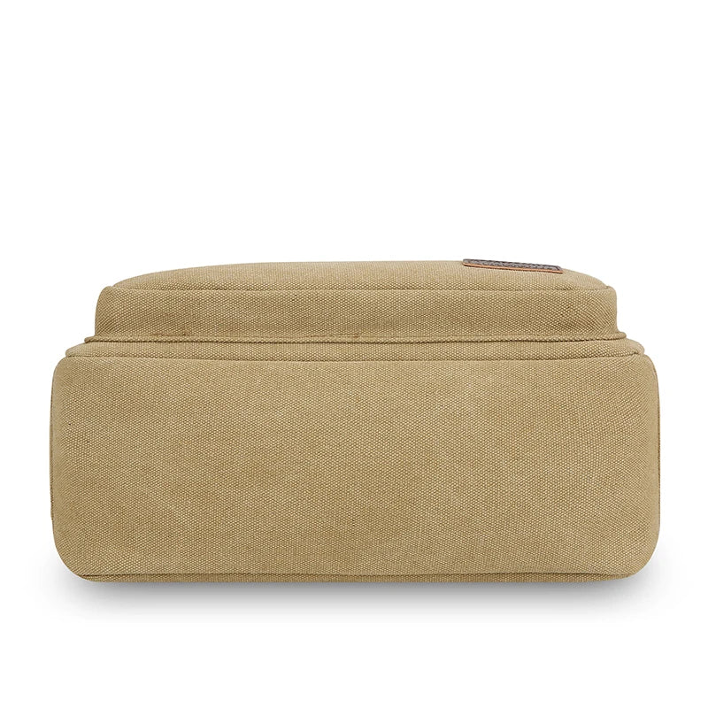Men's Canvas Crossbody Shoulder Bag – Multi-Pocket Travel Messenger