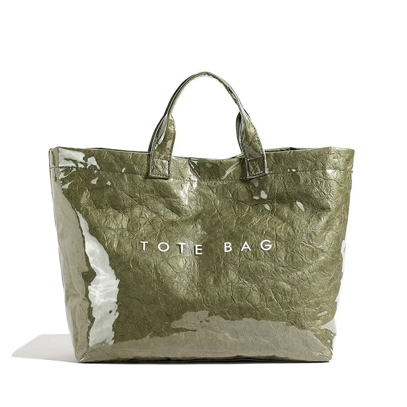 PVC Transparent Jelly Tote Bag – Large Capacity Waterproof