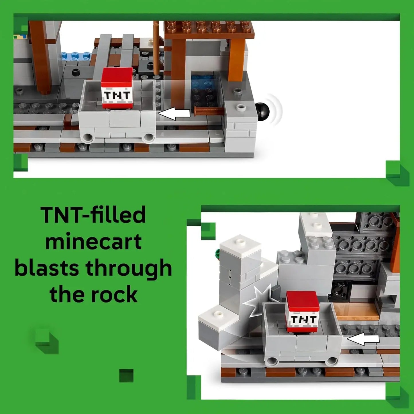LEGO Minecraft 21277 The Pickaxe Mine – 530 Pieces Building Set