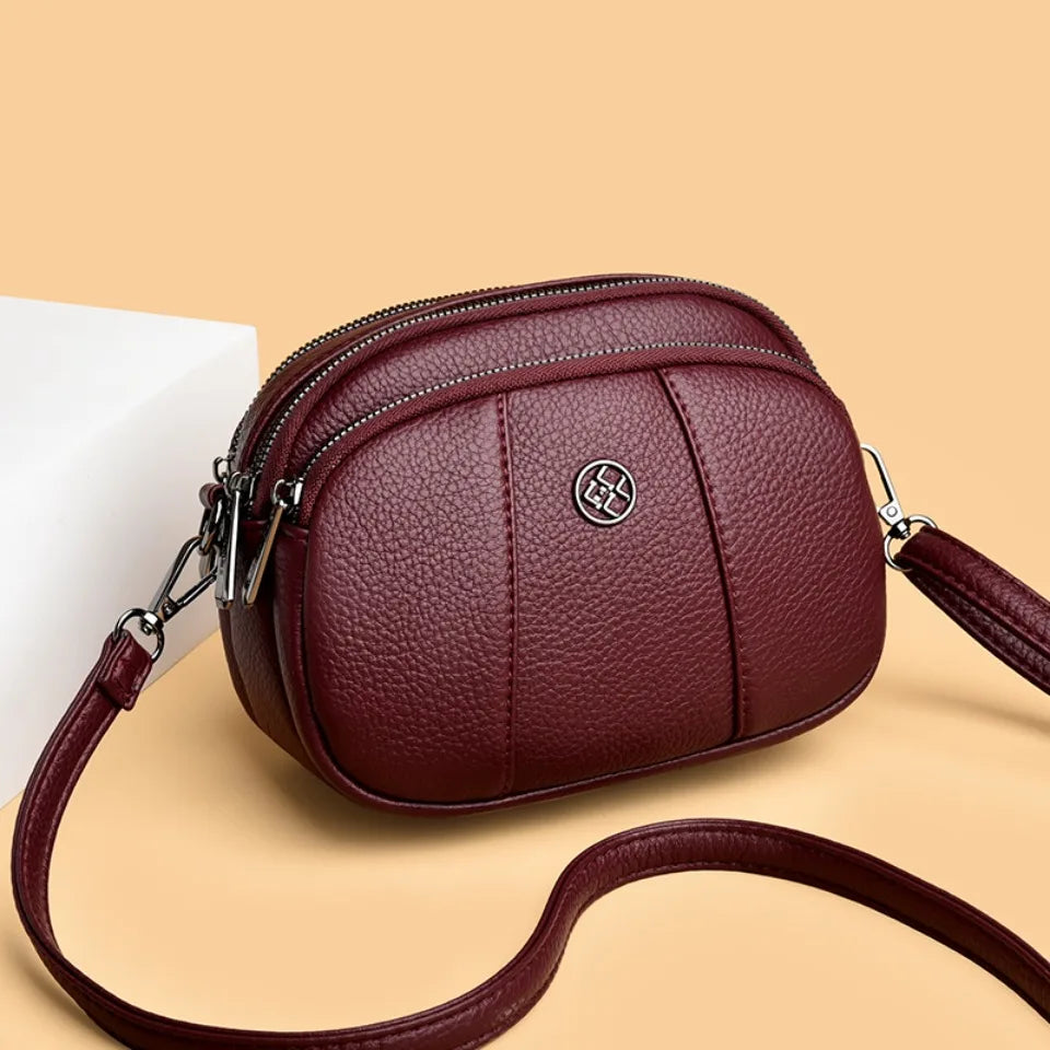 Soft Leather Crossbody Bag – Women's Luxury Shoulder Messenger Purse