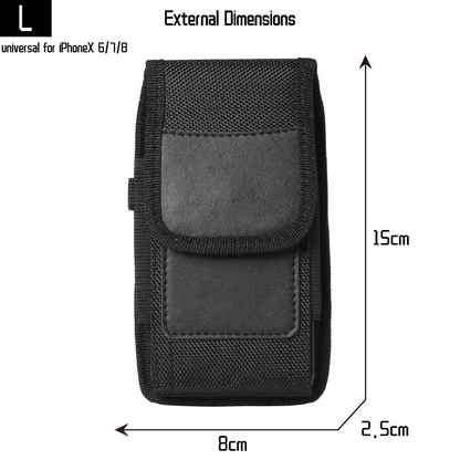 Nylon Cell Phone Waist Bag – Fanny Pack with Belt Loop for Men & Women
