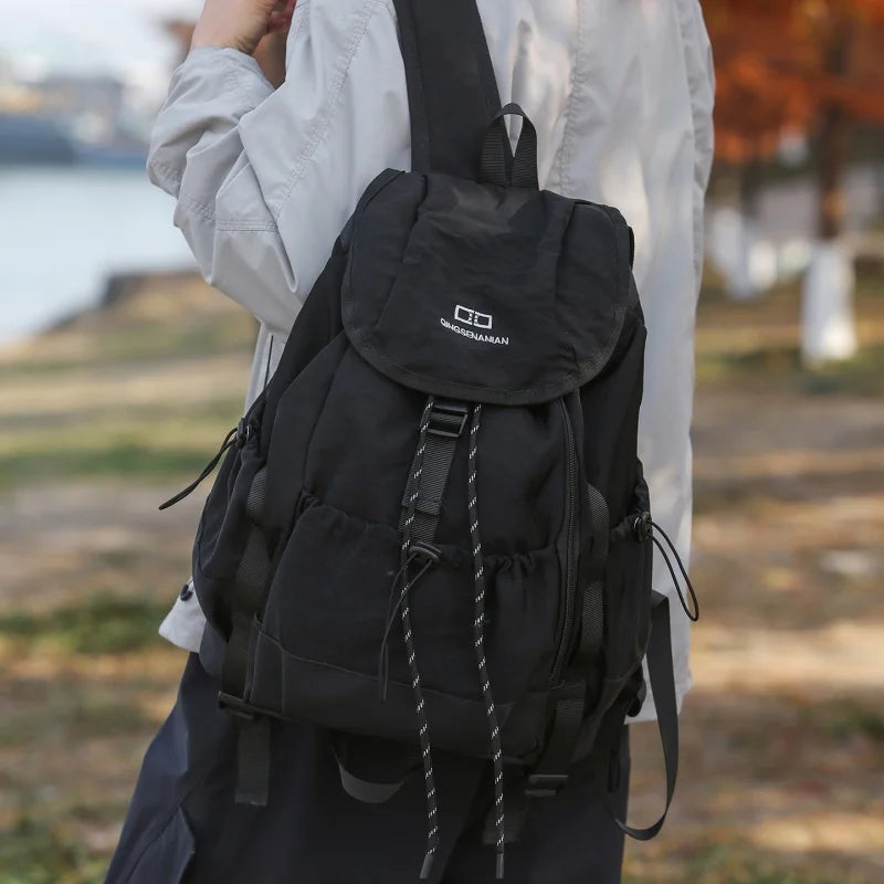 Large Capacity Nylon Backpack for Travel, Hiking & College