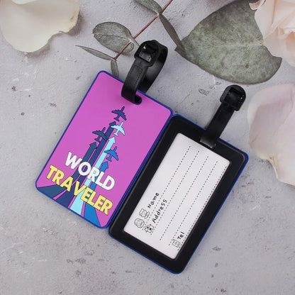 Silicone Luggage Tag – Colorful PVC Travel Bag ID Holder