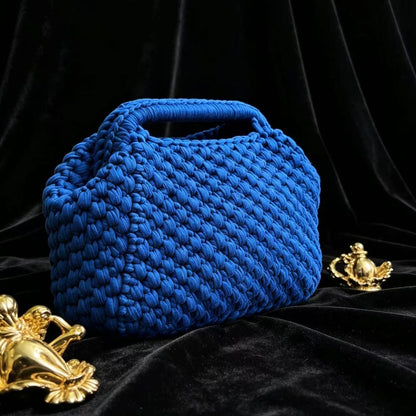 Hand-Woven Clutch Bag – Luxury Yarn Handbag for Women
