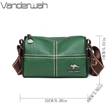 Genuine Leather Crossbody Bag for Women – Luxury Shoulder Messenger