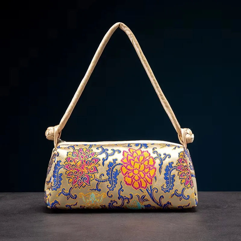 Chinese Silk Embroidery Handbag – Luxury Floral Cheongsam Bag