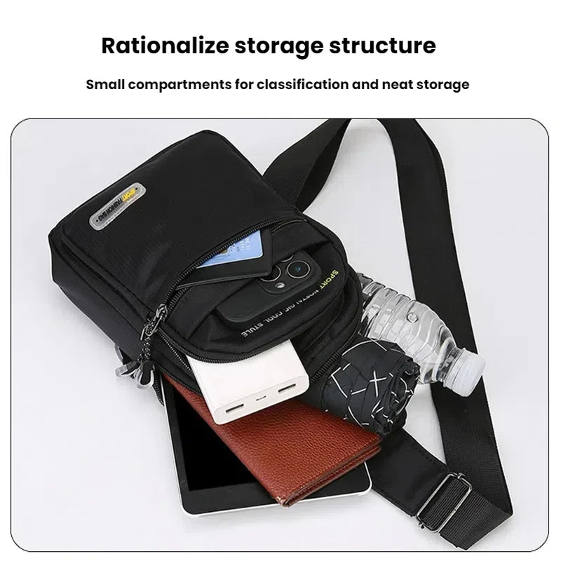 Men's Sling Bag – Multi-Pocket Lightweight Chest Pack