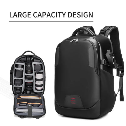 Professional SLR Camera Backpack – 40L Waterproof Travel Bag with Tripod Holder