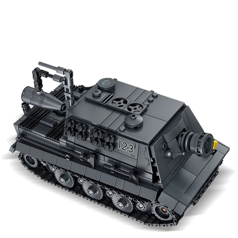 Sturm Tiger Military Building Blocks Set – 38cm Assault Mortar Model