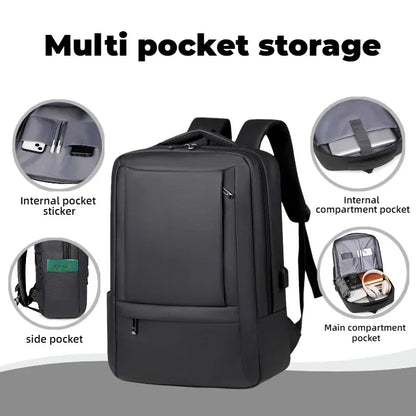Men's Business Backpack – Large Capacity Laptop Bag