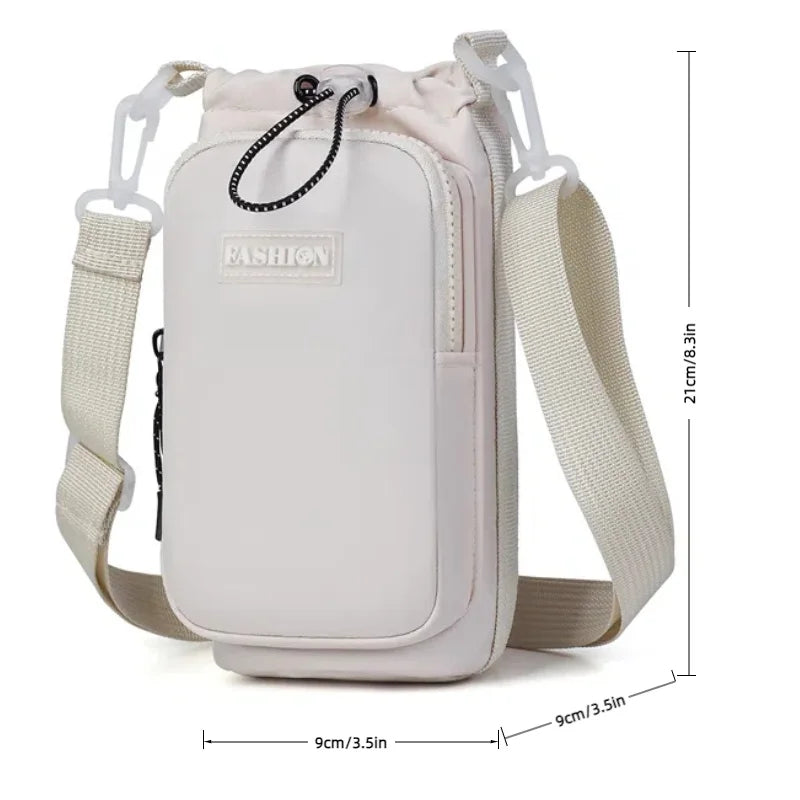 Mini Crossbody Phone Bag with Water Bottle Holder for Women