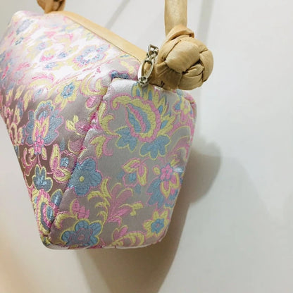 Chinese Silk Embroidered Handbag Women's Floral Tote