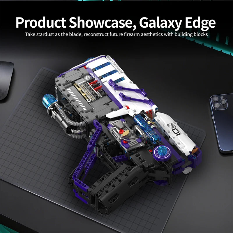 Cyberpunk Plasma Blaster MOC Building Blocks Set – 1334 Pcs