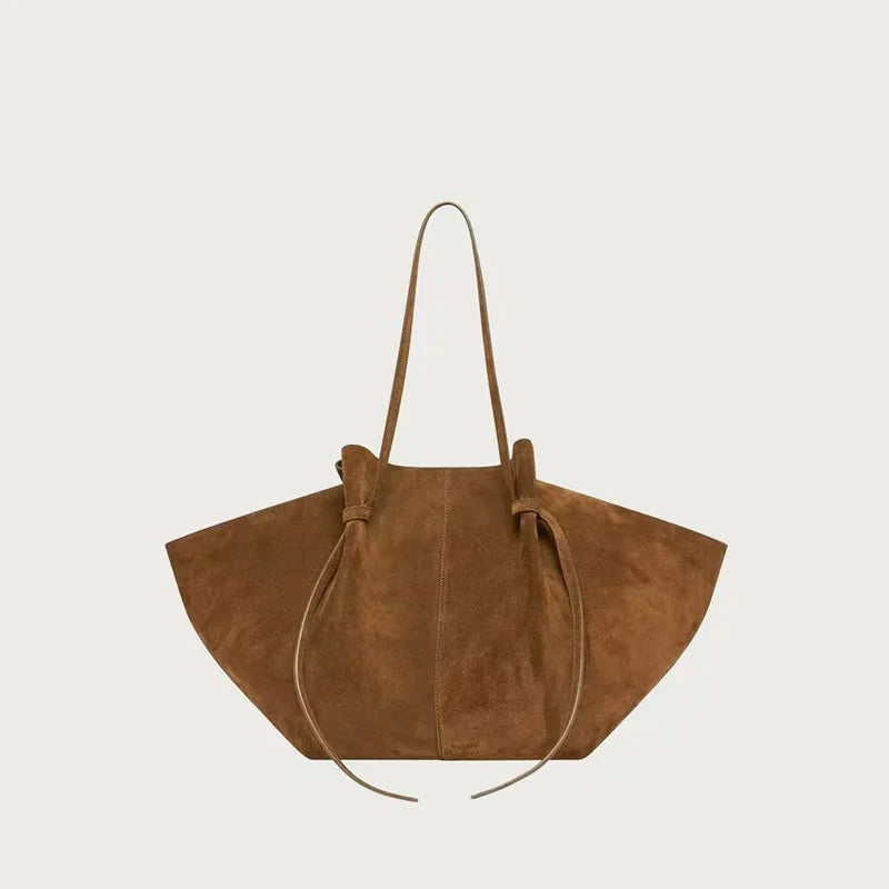 Large Capacity Women's Wing Shoulder Bag – Luxury Suede Tote