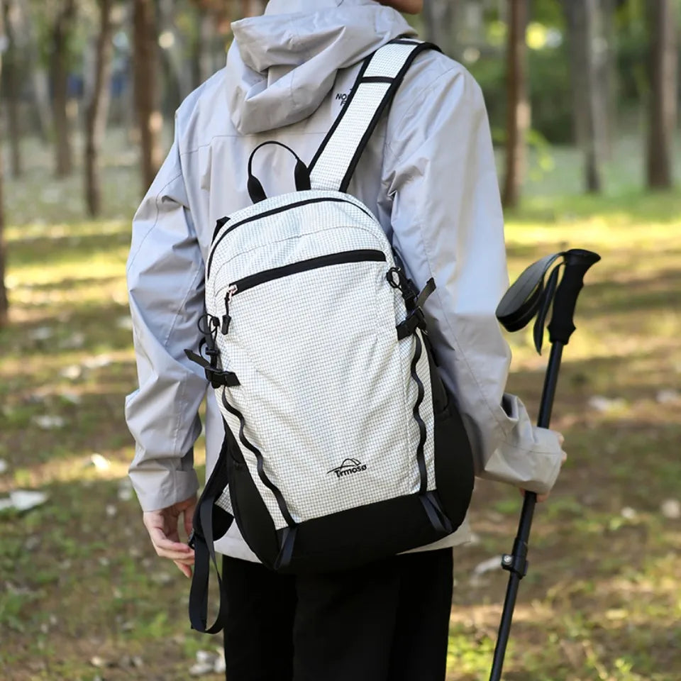 Large Capacity Hiking Backpack with Reflective Strip & Rescue Whistle