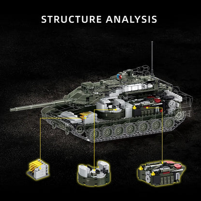 Leopard 2A8 Tank Building Blocks Set – 2300 Pcs MOC Army Model