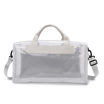 Waterproof Transparent Mesh Duffle Bag for Gym & Travel