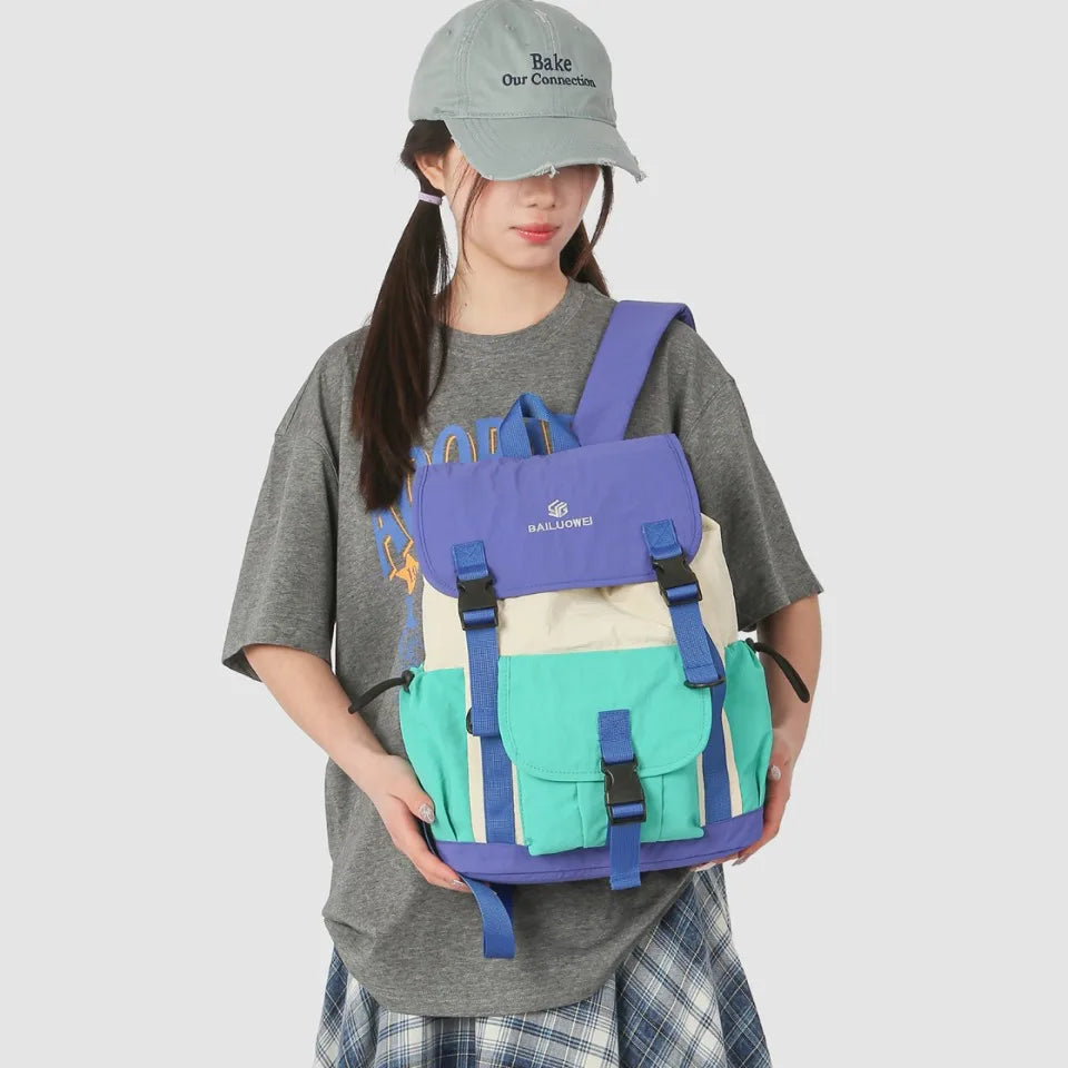 Lightweight Student Backpack – Large Capacity Water-Repellent Unisex