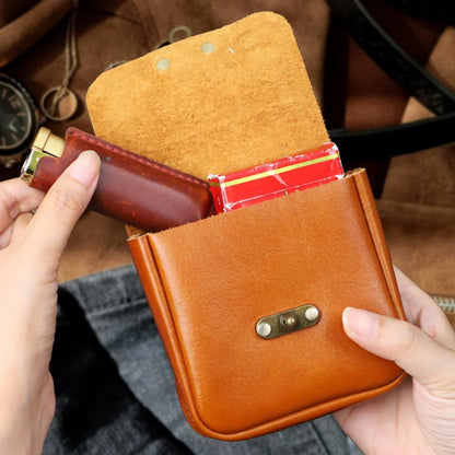 Genuine Leather Belt Bag Waist Pouch for Men