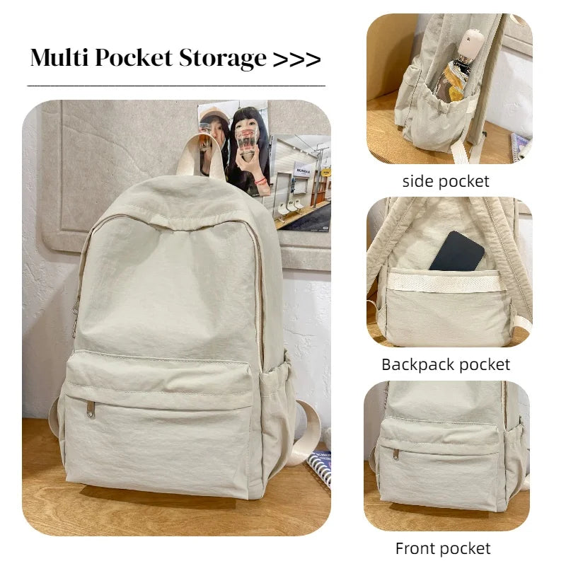 Large Capacity Student Backpack – Lightweight Casual Daypack