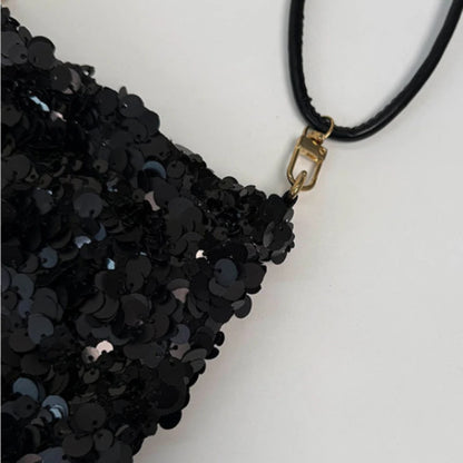 Sequin Crossbody Bag – Mini Glitter Evening Purse for Women
