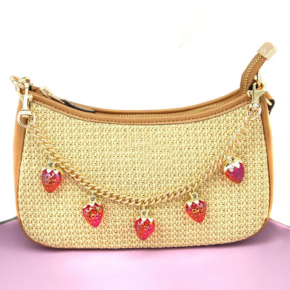 Strawberry Bag Charm Chain – Cute Pendant Keychain Accessory