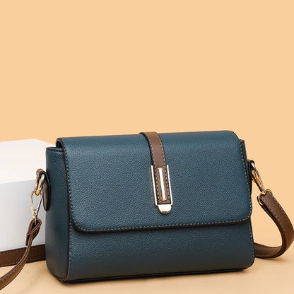 Patchwork Crossbody Bag for Women – Flap Shoulder Purse