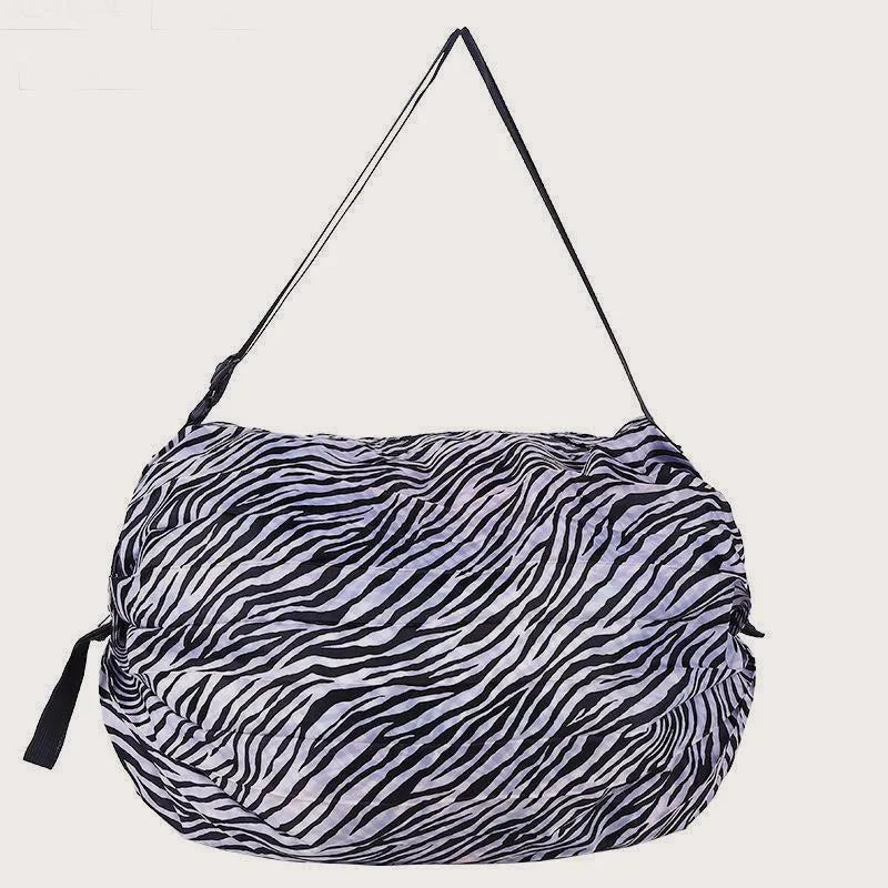 Foldable Waterproof Shopping Bag – Reusable Portable Tote
